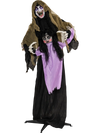 Lighted and Animated Halloween Decoration Outdoor Vampire with LED for Yard Lawn