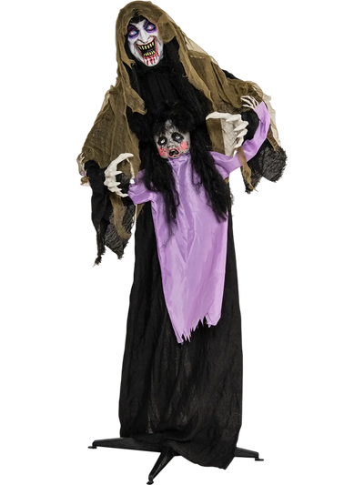 Costway Lighted Animated Outdoor Vampire Halloween Decoration LED Yard Lawn 86231954 New