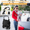 Lightweight baby stroller with one-hand folding design, perfect for airplane travel and easy storage.