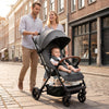 Lightweight Baby Stroller with One-Hand Folding and Adjustable Canopy for Toddlers-Gray - Gallery View 1 of 9