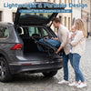 Lightweight blue baby stroller with one-hand folding, adjustable canopy, and multi-position backrest for toddlers.