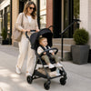 Lightweight Travel Stroller with Canopy and Under-Seat Basket for Baby and Toddler-Black - Gallery View 1 of 10