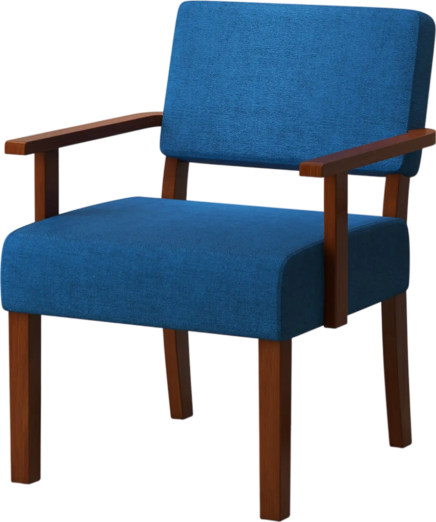 Costway Linen Accent Chair Blue Living Room Soft Padded Seat Backrest 76254138 New