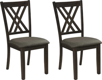 Costway Linen Upholstered Wooden Dining Chairs Set of 2 Rubber Wood Frame 45493790 New