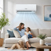 Lithzen 12000 BTU mini split air conditioner and heater with WiFi, providing powerful airflow and quiet operation for comfort.