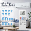 Lithzen 18000 BTU mini split air conditioner and heater with WiFi, featuring 7 modes, 5 fan speeds, and quiet operation.