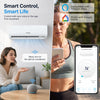 Lithzen 18000 BTU mini split air conditioner with WiFi, featuring quiet operation, 7 modes, and energy-efficient inverter technology.