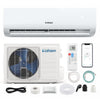 Lithzen 24000 BTU mini split air conditioner and heater with WiFi, remote, and 7 operating modes for year-round comfort.
