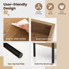 Lifting tabletop central table with solid pine wood legs, non-slip foot pads, and easy-to-clean surface for living.