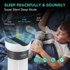 Air purifier with sleep mode and smart touch panel, ideal for home office up to 1300 sq ft, ensuring quiet operation.
