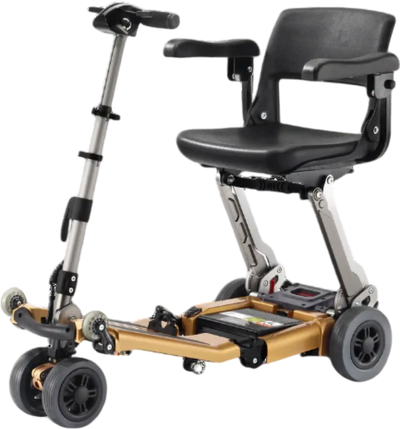 Freerider Luggie Golden Elite Mobility Scooter Folding Omni Suspension 4 MPH 15 Mile Range New