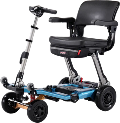 Freerider Luggie Super Plus 4 Travel Scooter Foldable 5 MPH 15 Mile Range Lithium Battery New