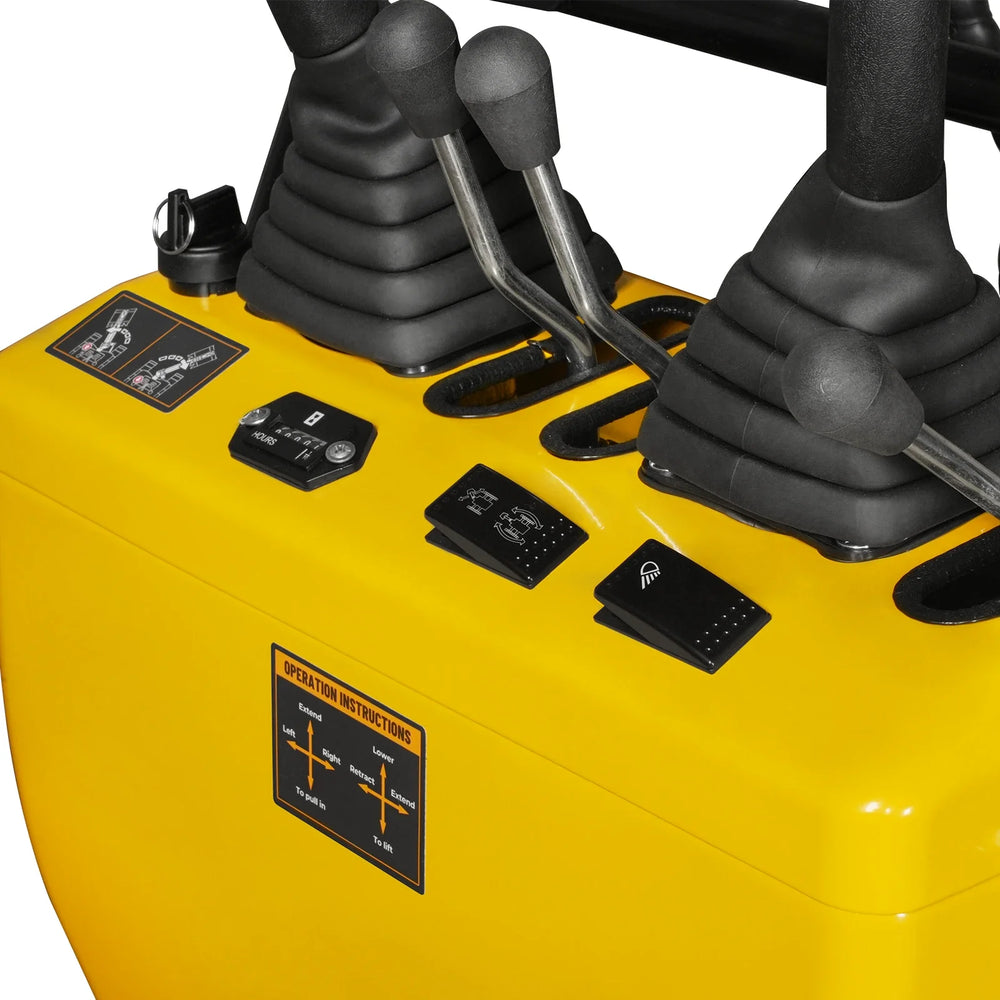 Mini Compact Excavator Loncin 300cc 9hp Engine, 43.3" Max. Digging Depth, 0.6Ton, 1345 LBS Operating Weight, MEC06