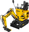Mini Compact Excavator Loncin 300cc 9hp Engine, 43.3" Max. Digging Depth, 0.6Ton, 1345 LBS Operating Weight, MEC06