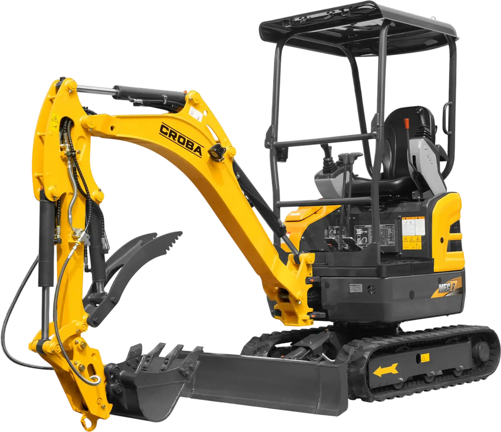 Mini Compact Excavator Kubota D902 Engine,  95" Max. Digging Depth, 1.7 Ton, 4190 LBS Operating Weight,  MEC17PRO
