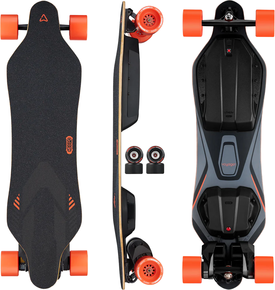 Meepo Voyager Electric Skateboard Dual 6358 BLDC 2772W Motors 40 MPH 31 Miles 544Wh New