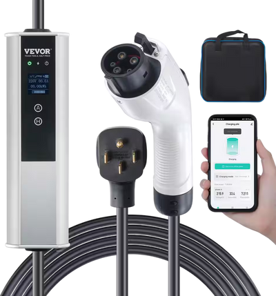 Vevor Level 2 Portable EV Charger 40A 240V with 25 Ft Charging Cable N14-50P Adjustable Current New