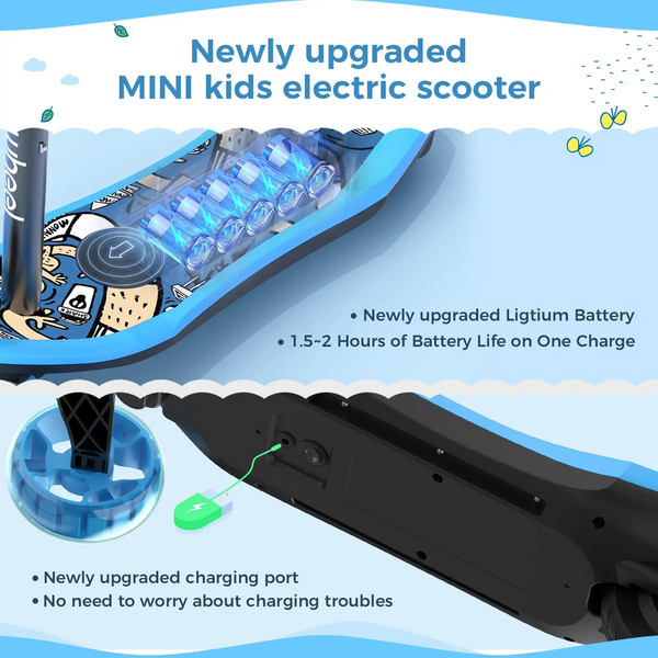 isinwheel Mini Pro 2-in-1 Electric 3 Wheel Scooter and Height Adjustab ...