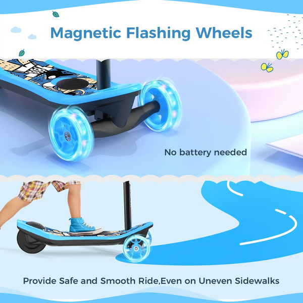 isinwheel Mini Pro 2-in-1 Electric 3 Wheel Scooter and Height Adjustab ...