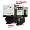 10HP Combined Rotary Screw Air Compressor with Dryer & 66-Gal ASME Tank | 32 CFM,  116 PSI,  230V 3-Phase - Industrial Grade