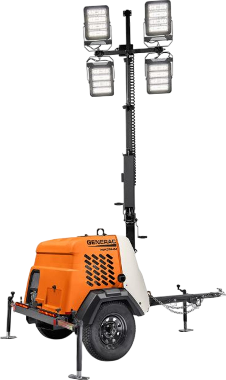 Generac MLT6SMDS-STD Mobile Light Tower 6kW Diesel Vertical Mast 390W LED New