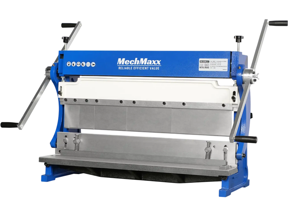 30-inch 3-in-1 Pan and Box Brake – Slip Roll, Shear, Bending Machine for Sheet Metal, 20 Gauge Mild Steel, Adjustable Fingers, Heavy Duty, Metalworking, Fabrication, Rolling, Bending MMCB3016