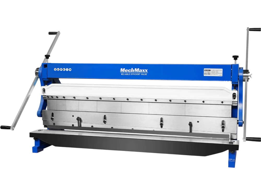 52-inch 3-in-1 Pan and Box Brake – Slip Roll, Shear, Bending Machine for Sheet Metal, 20 Gauge Mild Steel, Adjustable Fingers, Heavy Duty, Metalworking, Fabrication, Rolling, Bending MMCB5220