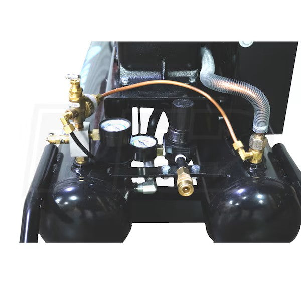 Mega Compressor MP-5510G Gas Air Compressor Twin Tank Wheelbarrow 5.5 HP 10 Gallon 150 PSI New