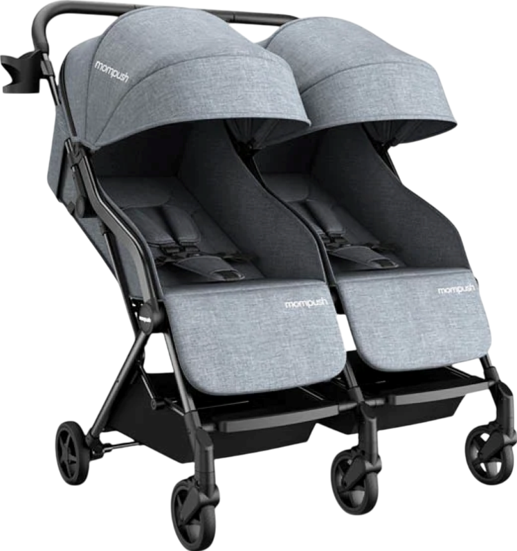 lightweight double stroller for infant and toddler Mompush Lithe Double Travel Lightweight Twin Stroller Infant and Toddler New Black