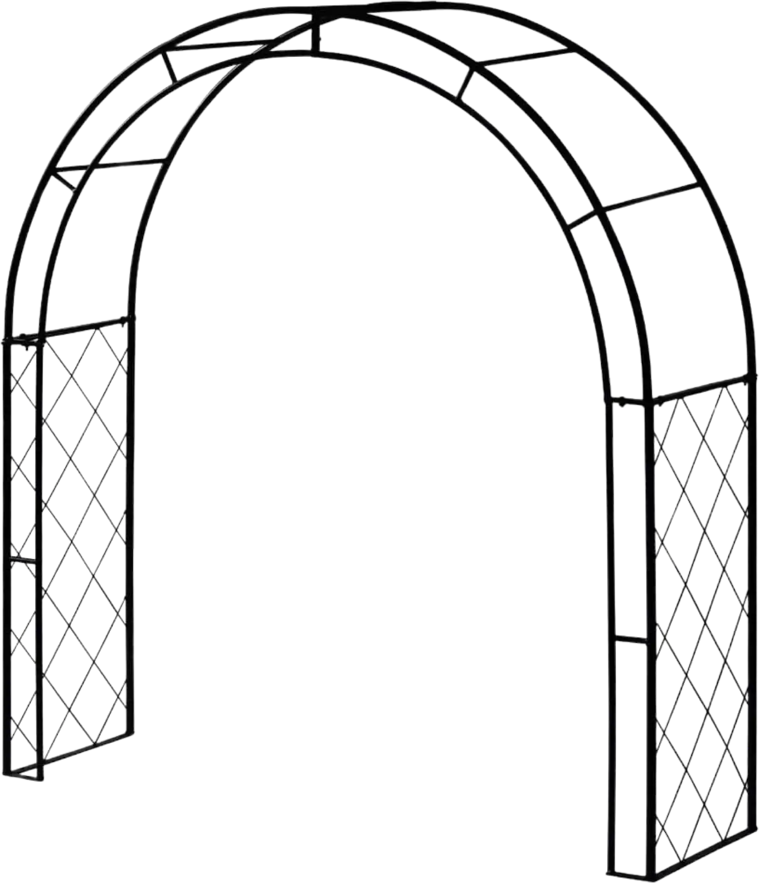 VegTrug Climbing Garden Arch Black New