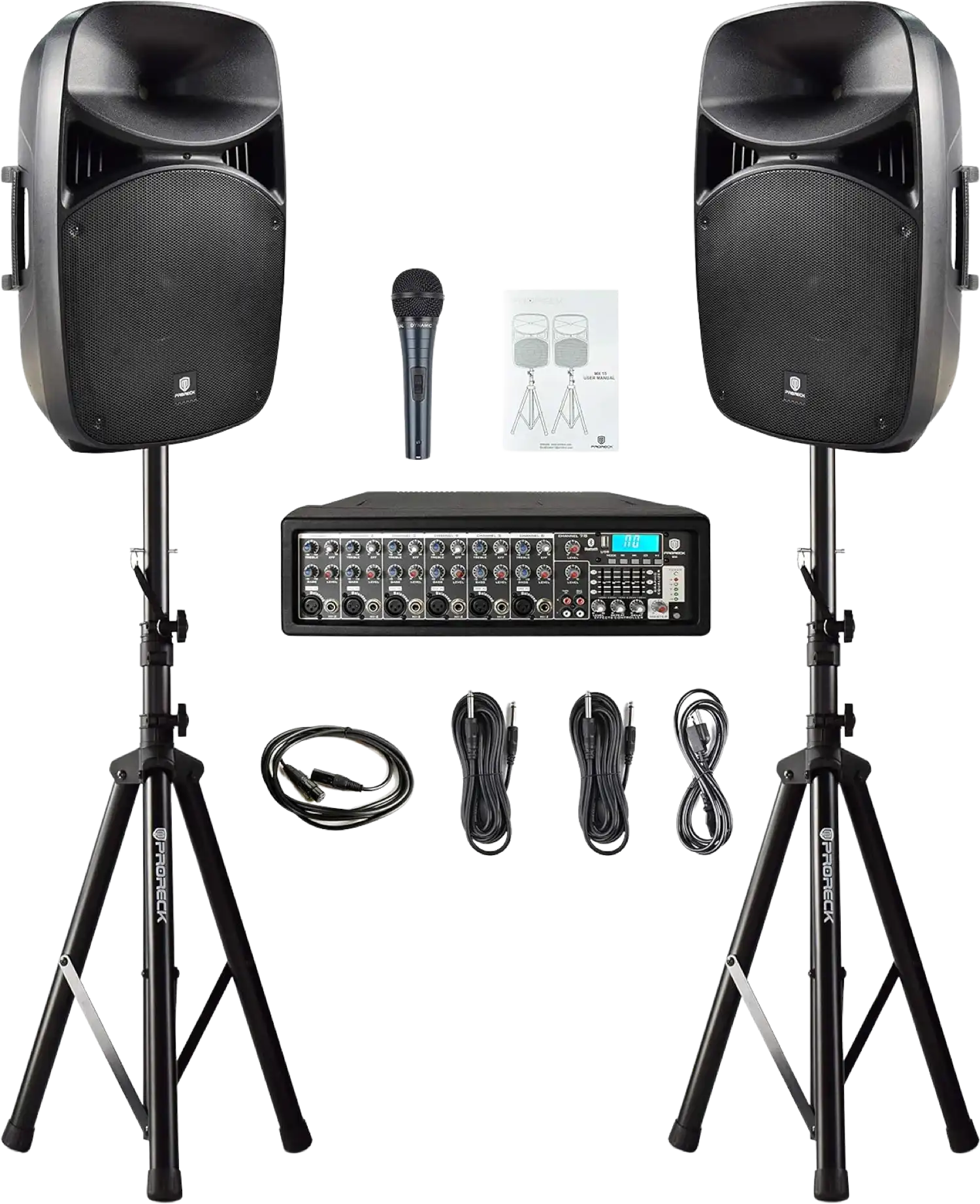 Proreck MX15 PA System Audio Mixer 8 Channel 15