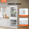 Vevor Storage Cabinet 72" Freestanding Kitchen Pantry Utility with Doors Drawer and 3 Adjustable Shelves New