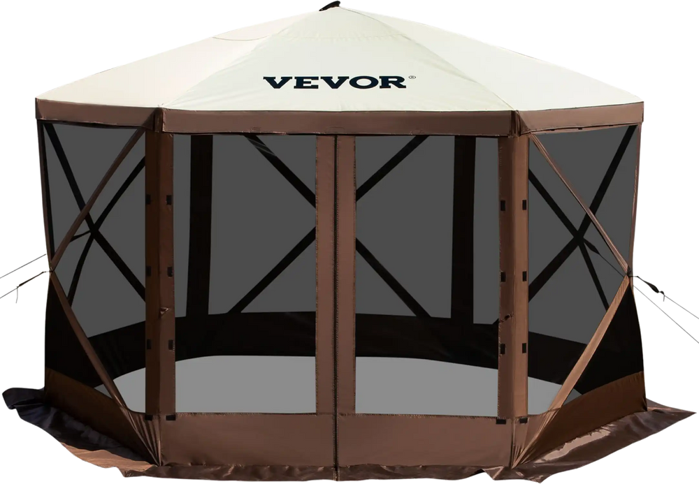 screen in tent for camping VEVOR Camping Gazebo Screen Tent