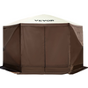 Vevor Camping Gazebo Tent 12' x 12' 6 Sided Pop Up Canopy Screen For 8 People With Storage Bag New