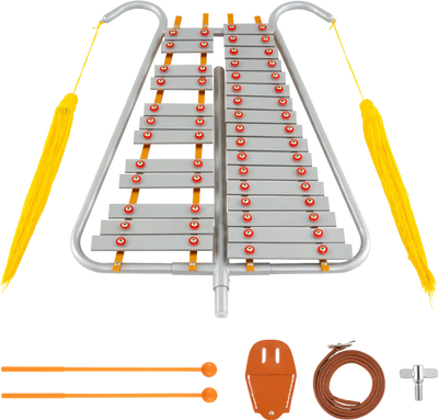 Costway 29-Note Marching Glockenspiel Bell Lyre 70723502 New