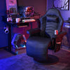 Massage Video Gaming Recliner Chair with Adjustable Height-Black - Gallery View 1 of 9