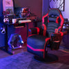 Massage Video Gaming Recliner Chair with Adjustable Height-Red - Gallery View 1 of 9