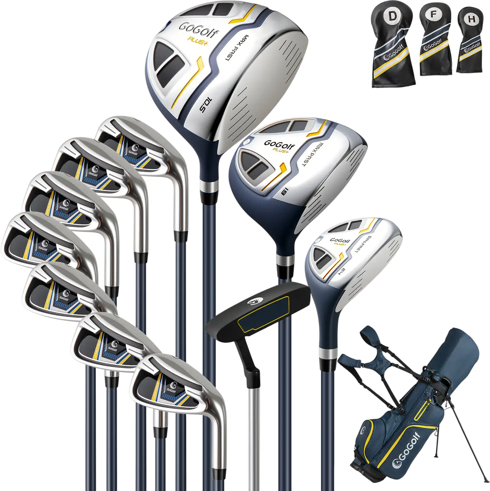 Costway Men's Complete Right-Handed Golf Club & Stand Bag Set 78838252 New