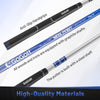 Close-up of the anti-slip handgrips on the GoGolf men's golf club set, featuring graphite shafts for improved control.