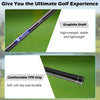 Graphite shaft and comfortable TPR grip from the Men's 9 Pieces Complete Golf Club Set for enhanced golfing performance.