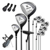 Mens LeftHanded Complete Golf Clubs and Bag Set Portable Lightweight Golf Stand Bag-Grey - Gallery View 1 of 10