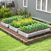 Metal Galvanized Raised Garden Bed with Open-Ended Base-8 x 4 ft - Gallery View 1 of 10