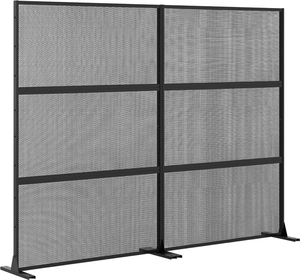 Set of 2 Metal Privacy Screen with Expansion Bolts