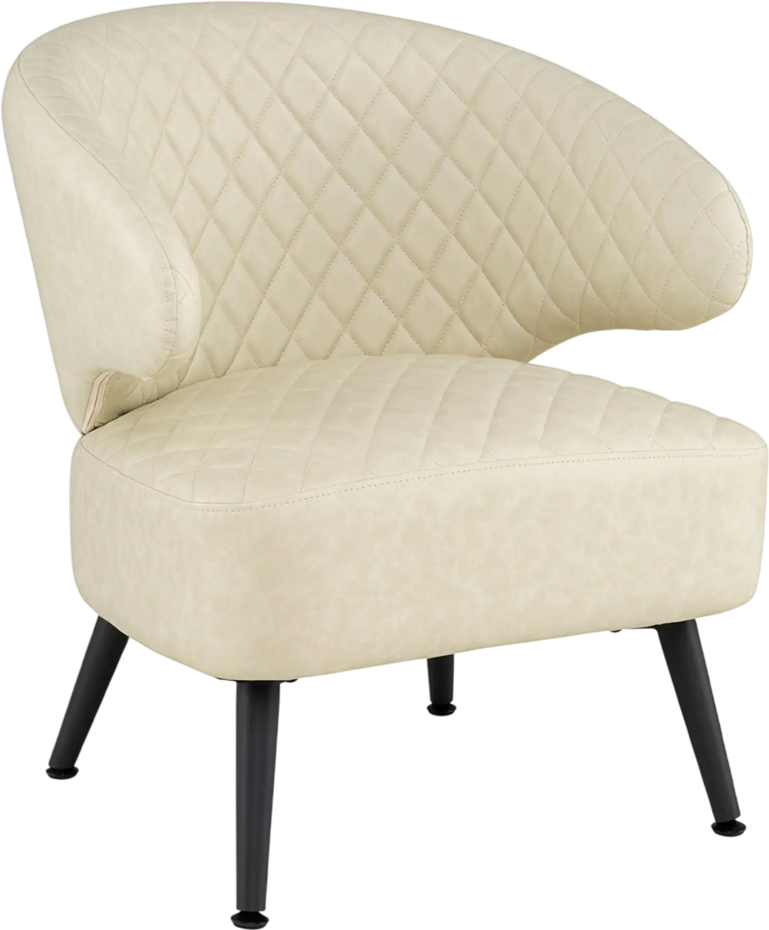 Costway Mid Century Modern PU Leather Accent Chair Armchair 28303316 New