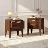 Mid Century Modern bedside table featuring a drawer and tapered legs, showcasing a warm walnut finish for stylish.