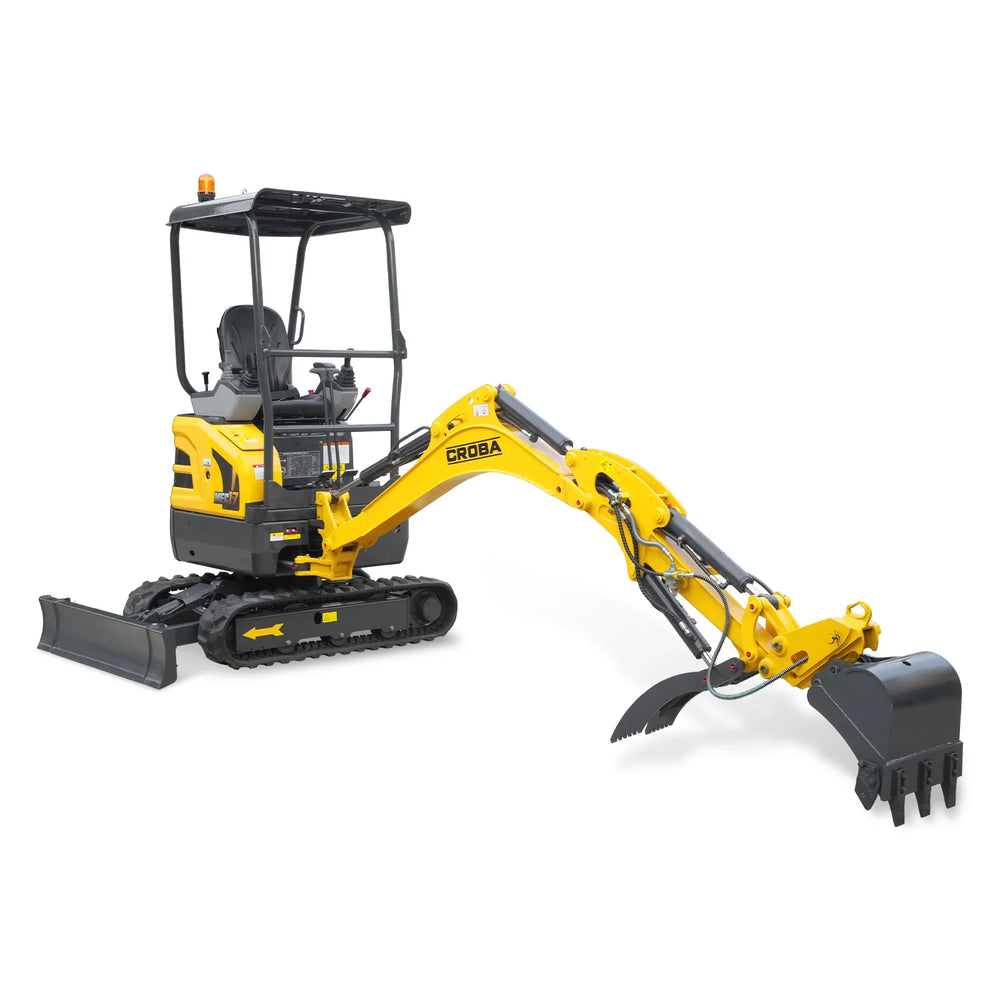 Mini Compact Excavator Kubota D902 Engine,  95" Max. Digging Depth, 1.7 Ton, 4190 LBS Operating Weight,  MEC17PRO