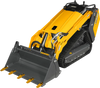 Mini Skid Steer Stand On Compact Track Loader ( 4 in 1 bucket included ) with 25HP KUBOTA D1105 Diesel Engine,  Common Industry Interface (CII),  CROBA  STL1000