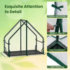 Mini greenhouse with a sturdy metal frame, waterproof bottom mat, and smooth zipper for easy access and installation.