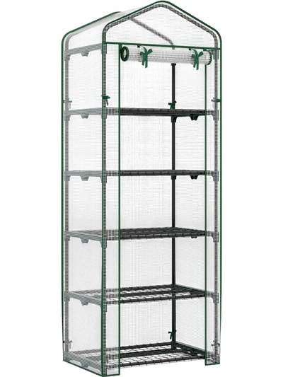 Costway 5-Tier Mini Greenhouse Portable Plant Grow House 44336130 New