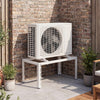 Mini Split Ground Stand Adjustable for 9000-36000 BTU Ductless Air Conditioners Heat Pump-White - Gallery View 1 of 10